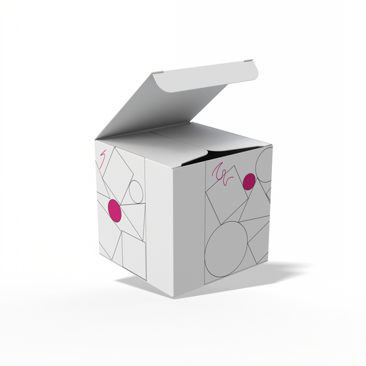 Design Custom 3"x3"x3" Auto Lock Boxes Online | PrintLab by WEC | Open Box