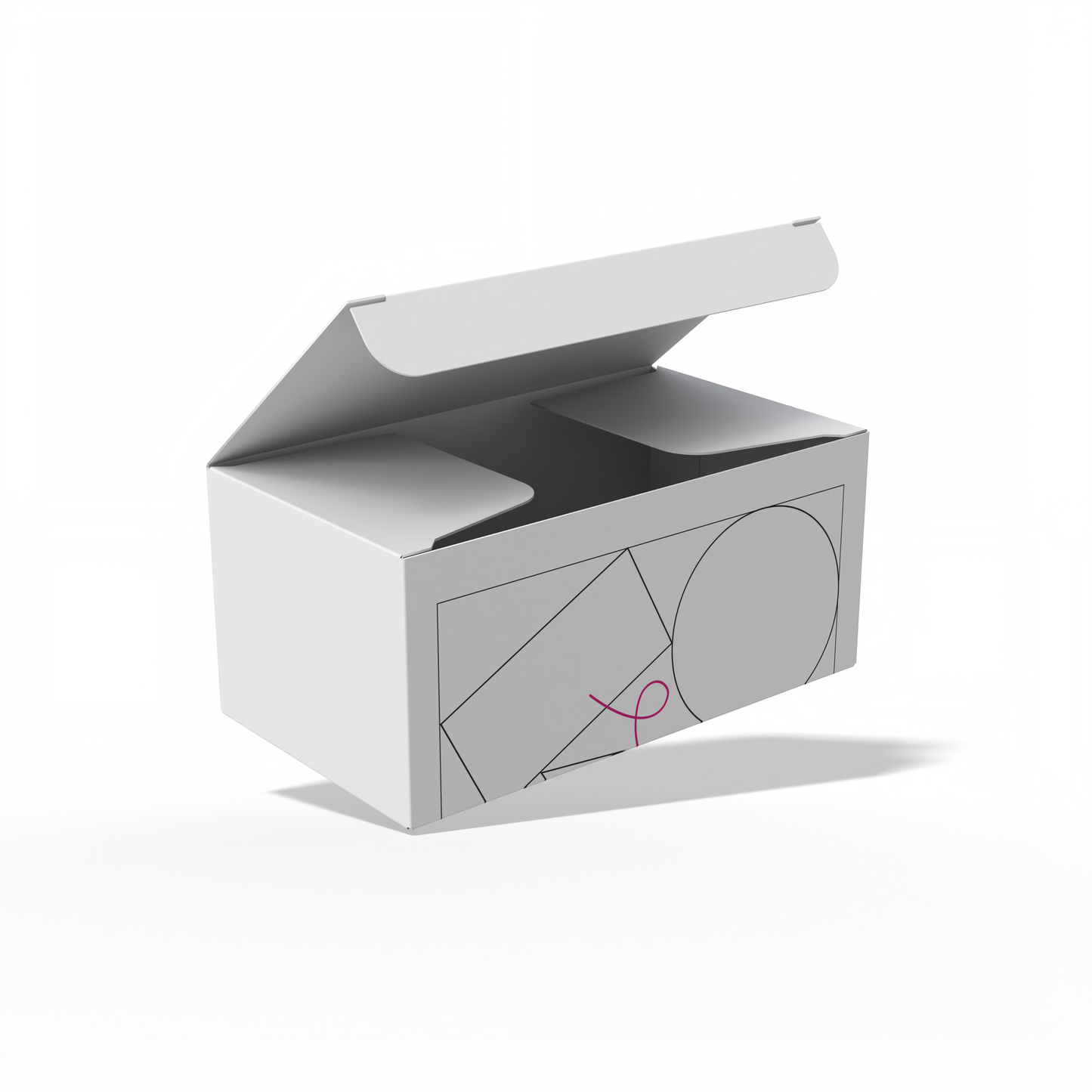 Design Custom 4.5"x2.5"x2" Auto Lock Boxes Online | PrintLab by WEC | Open Box
