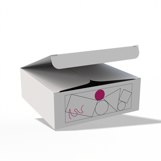 Design Custom 4.5"x4.5"x1.625" Auto Lock Boxes Online | PrintLab by WEC | Open Box