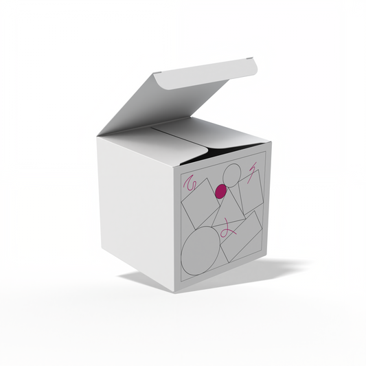 Design Custom 4"x4"x4" Auto Lock Boxes Online | PrintLab by WEC | Open Box