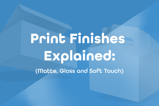 Print Finishes Explained: Matte, Gloss and Soft Touch