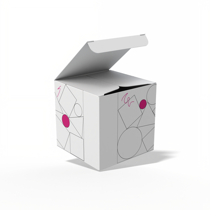 Design Custom 3"x3"x3" Auto Lock Boxes Online | PrintLab by WEC | Open Box