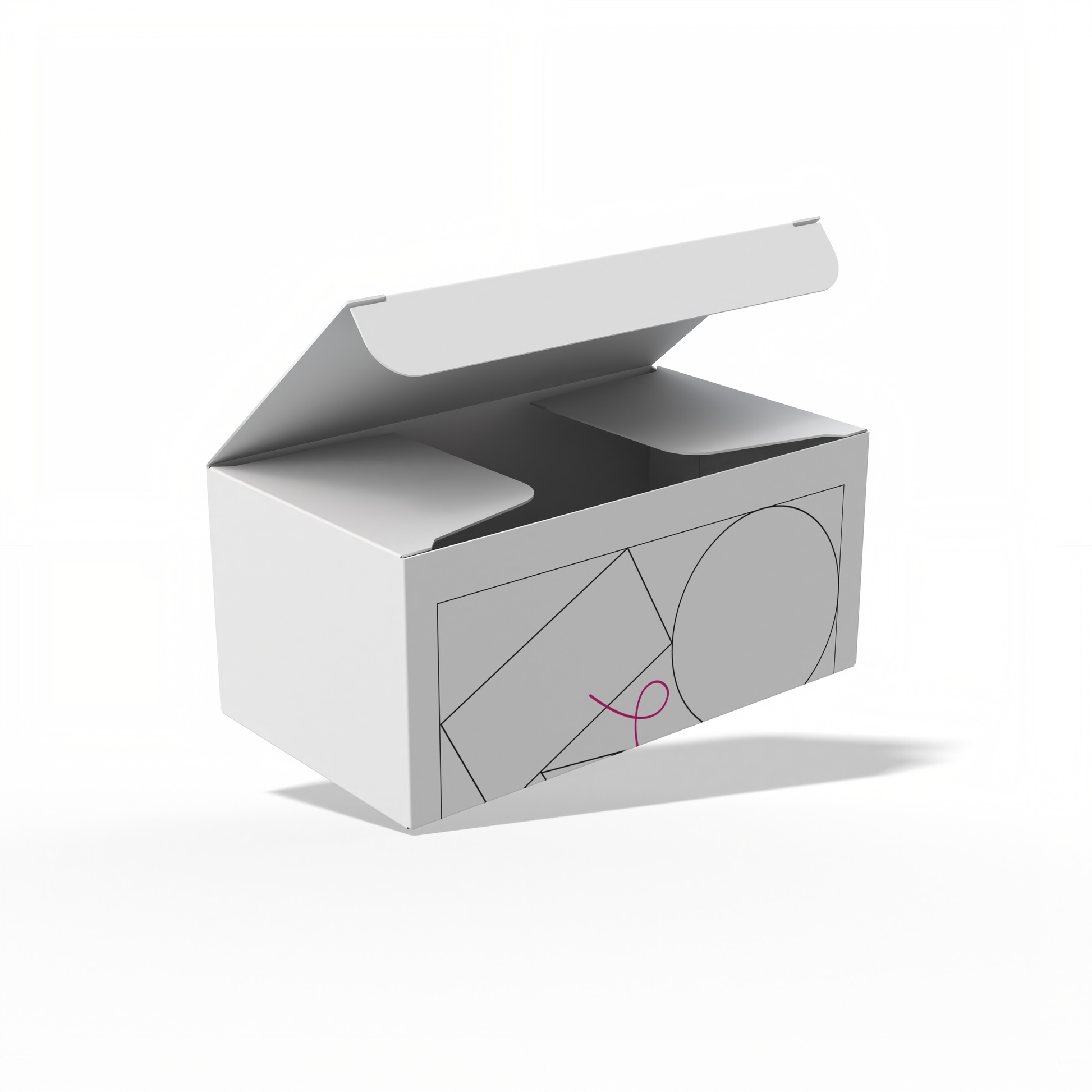 Design Custom 4.5"x2.5"x2" Auto Lock Boxes Online | PrintLab by WEC | Open Box