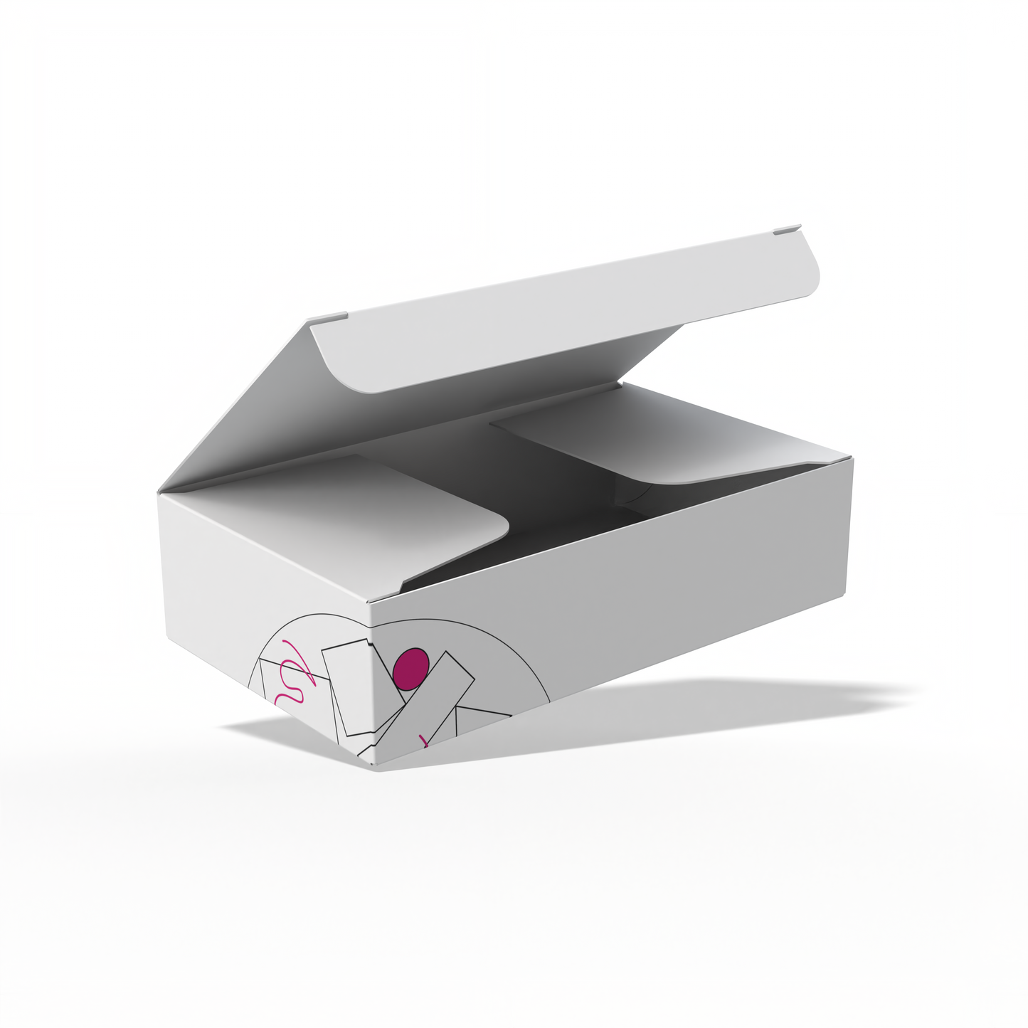 Design Custom 4.5"x2.625"x1.125" Auto Lock Boxes Online | PrintLab by WEC | Open Box