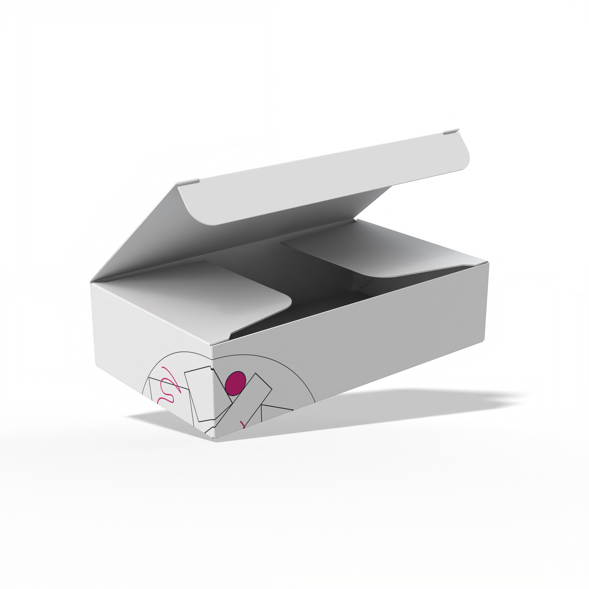Design Custom 4.5"x2.625"x1.125" Auto Lock Boxes Online | PrintLab by WEC | Open Box