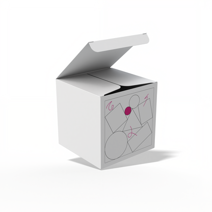 Design Custom 4"x4"x4" Auto Lock Boxes Online | PrintLab by WEC | Open Box