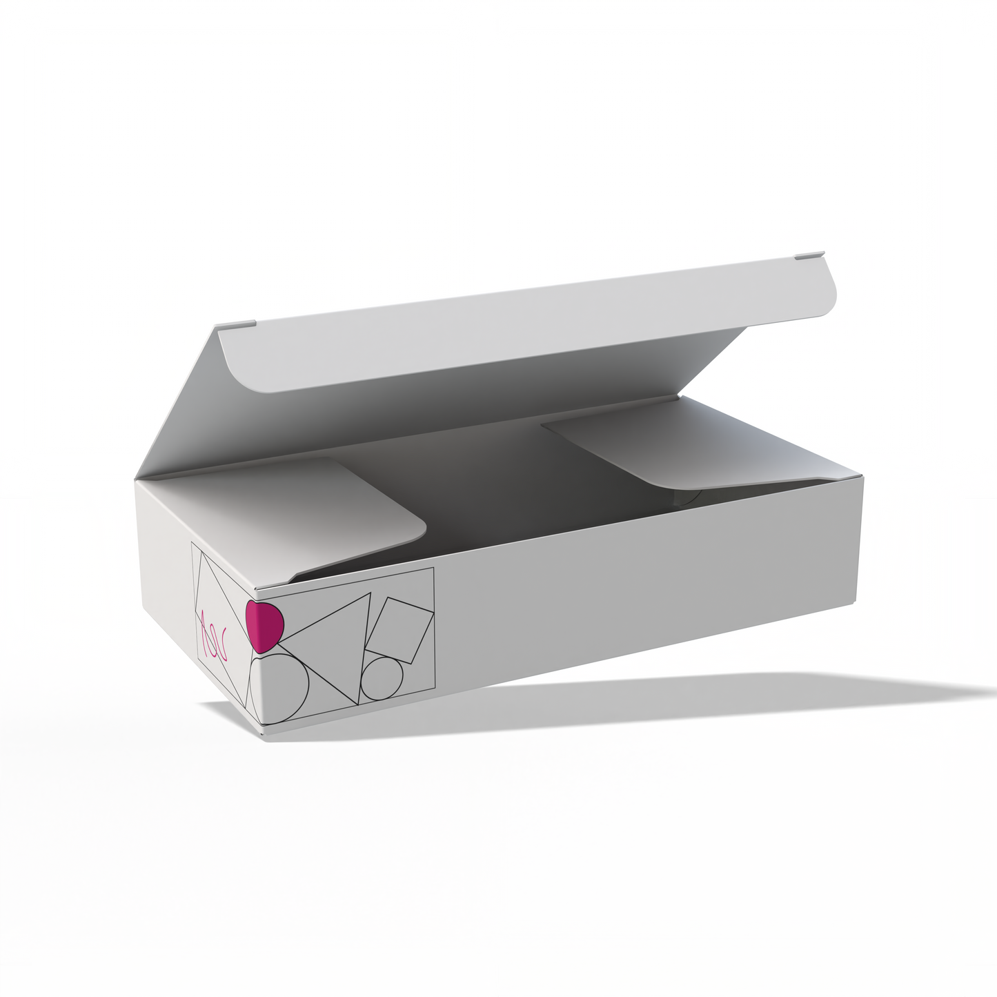 Design Custom 5.375"x2.75"x1.125" Auto Lock Boxes Online | PrintLab by WEC | Open Box