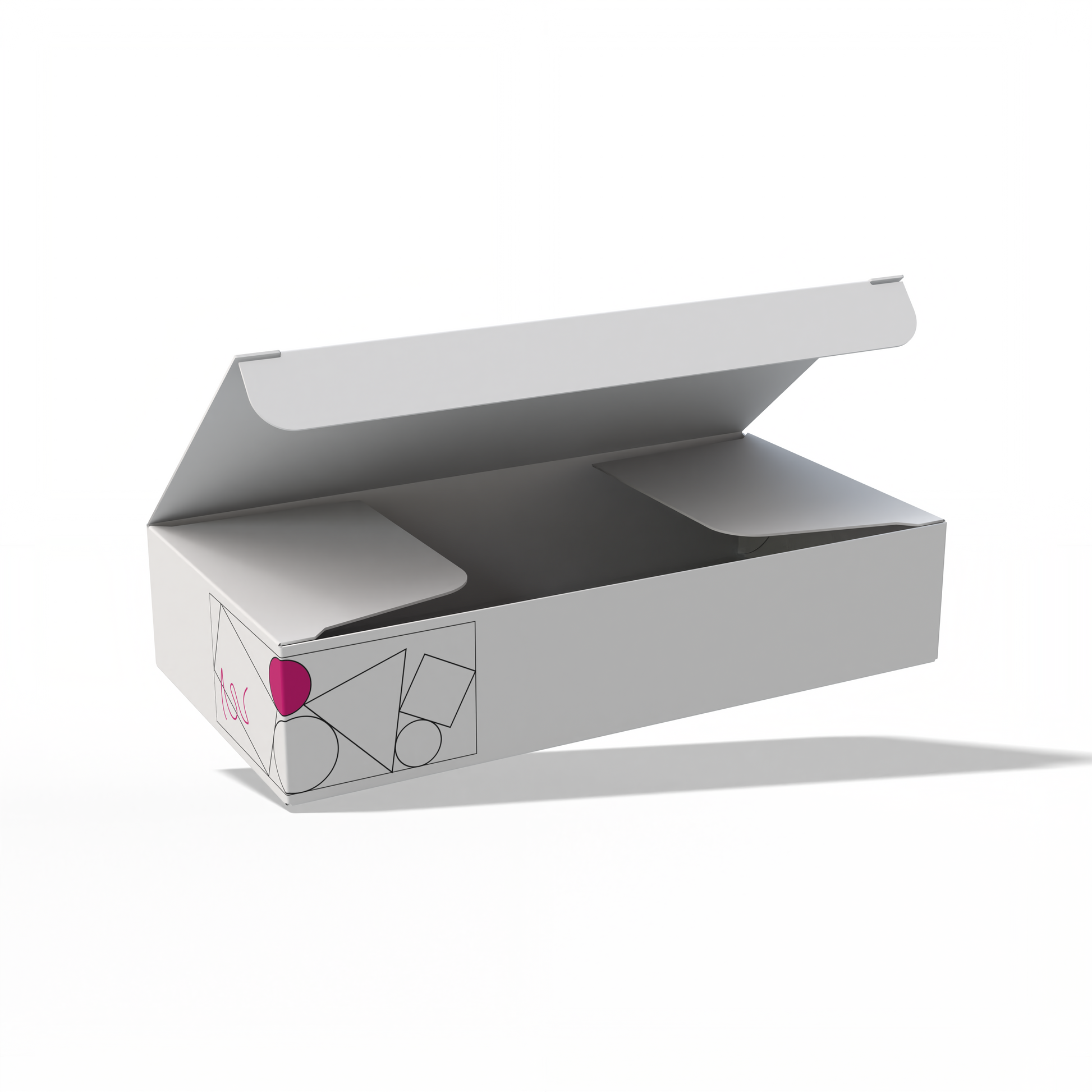Design Custom 5.375"x2.75"x1.125" Auto Lock Boxes Online | PrintLab by WEC | Open Box