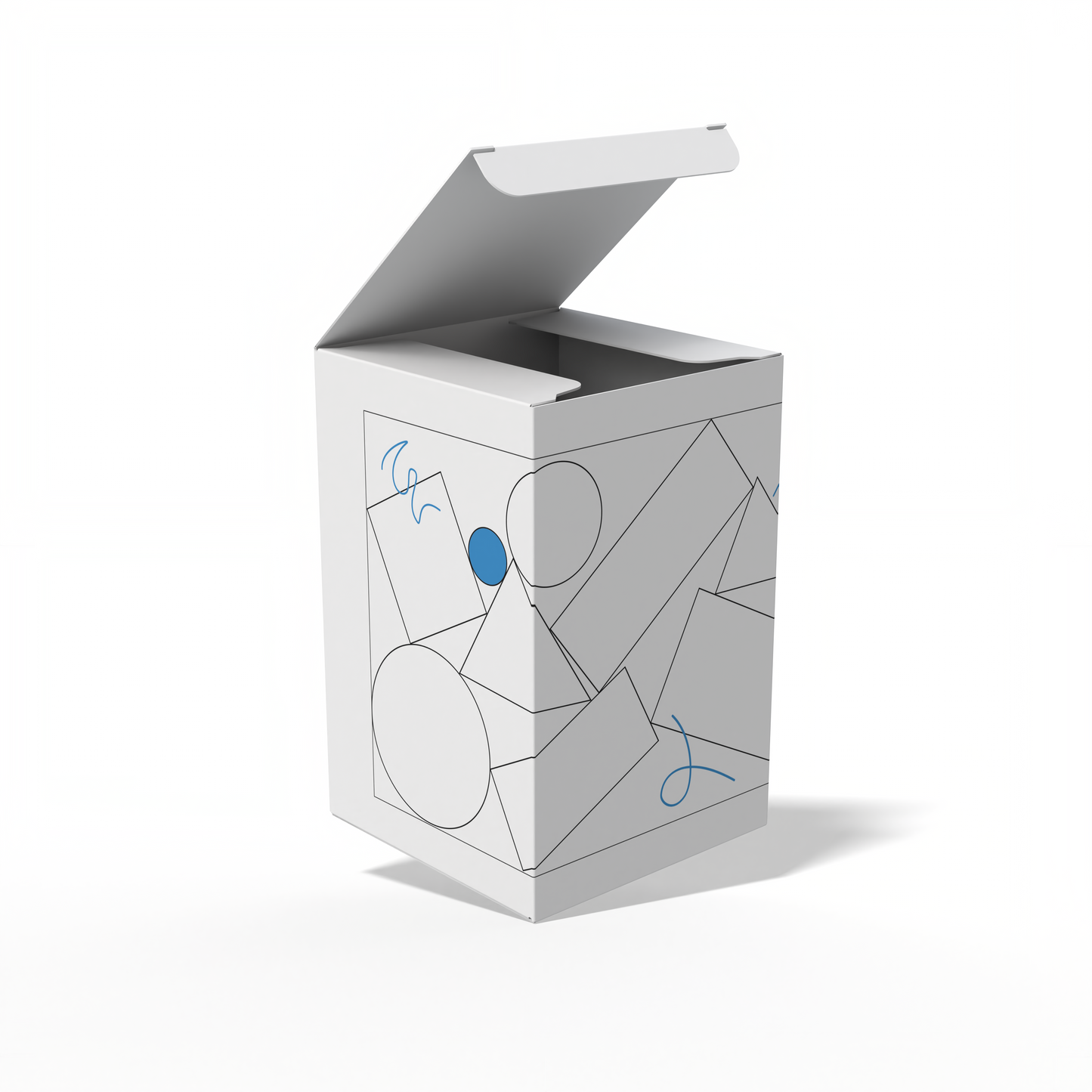 Design Custom 2.75"x2.75"x4.25" Cross Tuck Boxes Online | PrintLab by WEC | Open Box