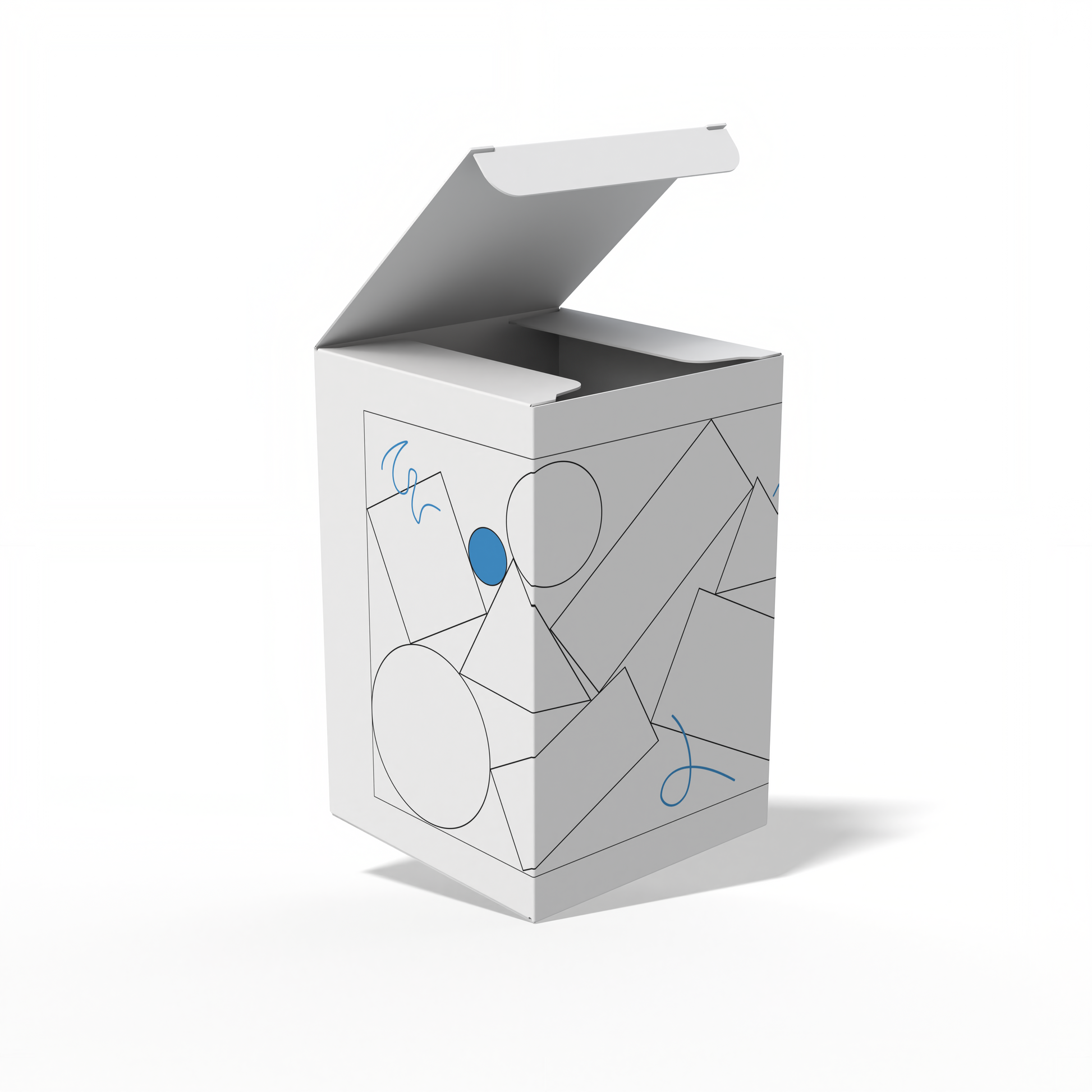 Design Custom 2.75"x2.75"x4.25" Cross Tuck Boxes Online | PrintLab by WEC | Open Box