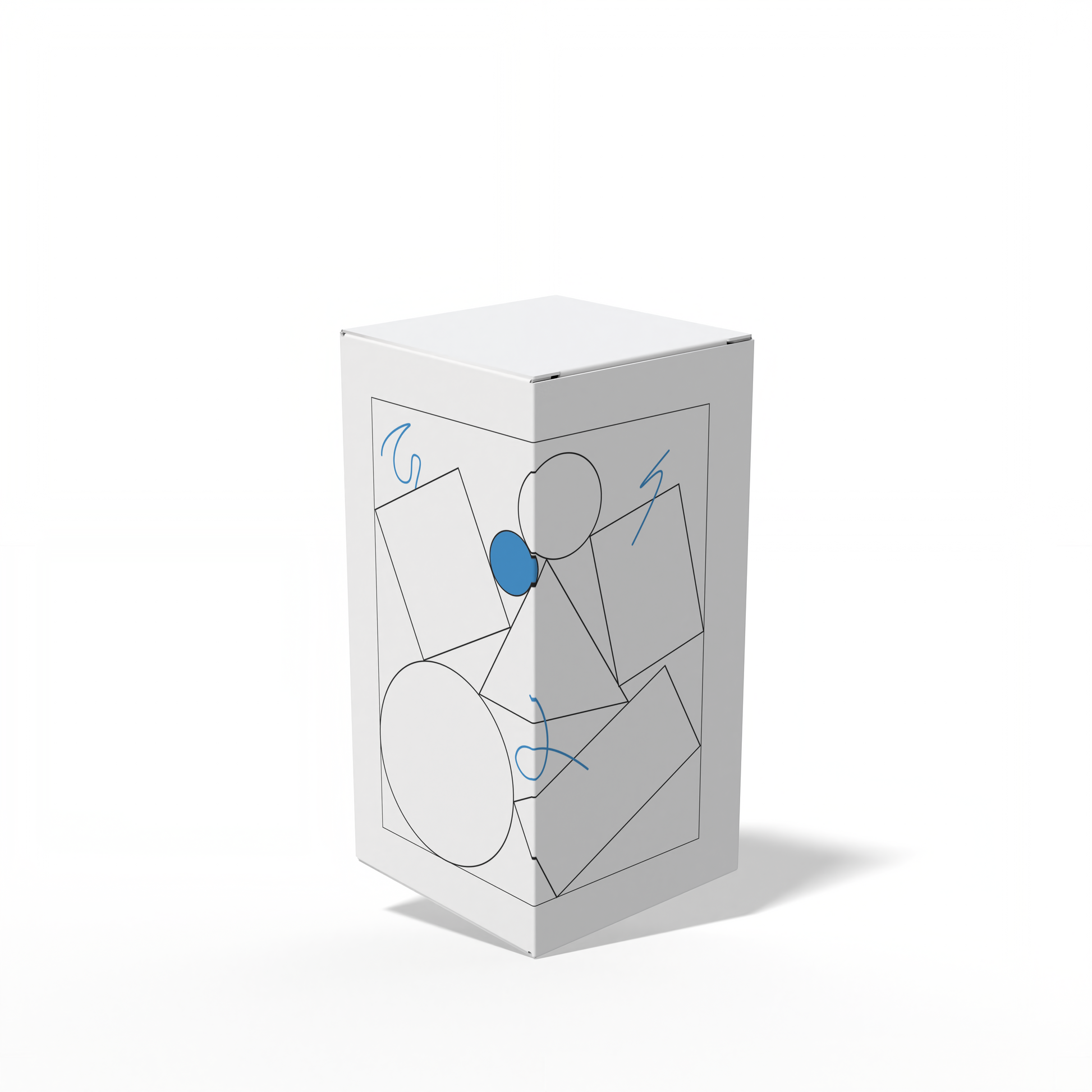 Design Custom 2"x2"x4" Cross Tuck Boxes Online | PrintLab by WEC | Closed