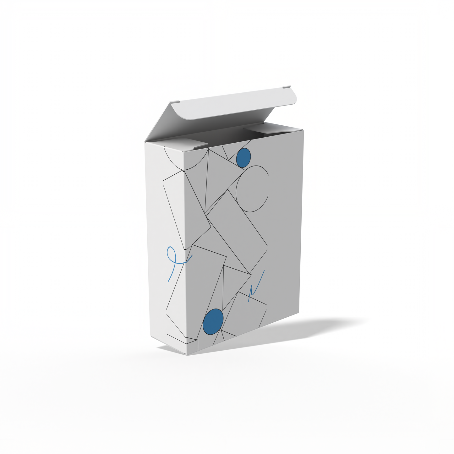 Design Custom 3.125"x1.125"x4" Cross Tuck Boxes Online | PrintLab by WEC | Open Box