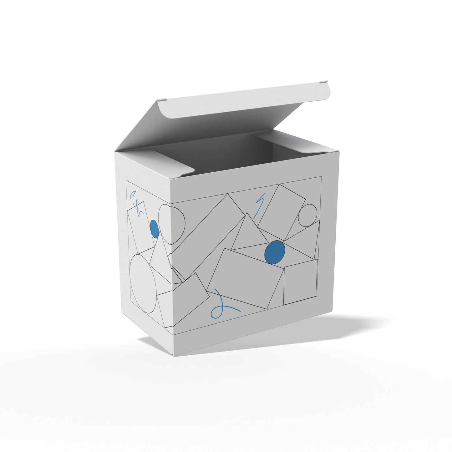 Design Custom 4.375"x2.625"x4" Cross Tuck Boxes Online | PrintLab by WEC | Open Box