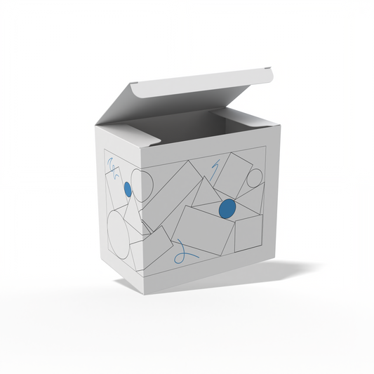 Design Custom 4.375"x2.625"x4" Cross Tuck Boxes Online | PrintLab by WEC | Open Box