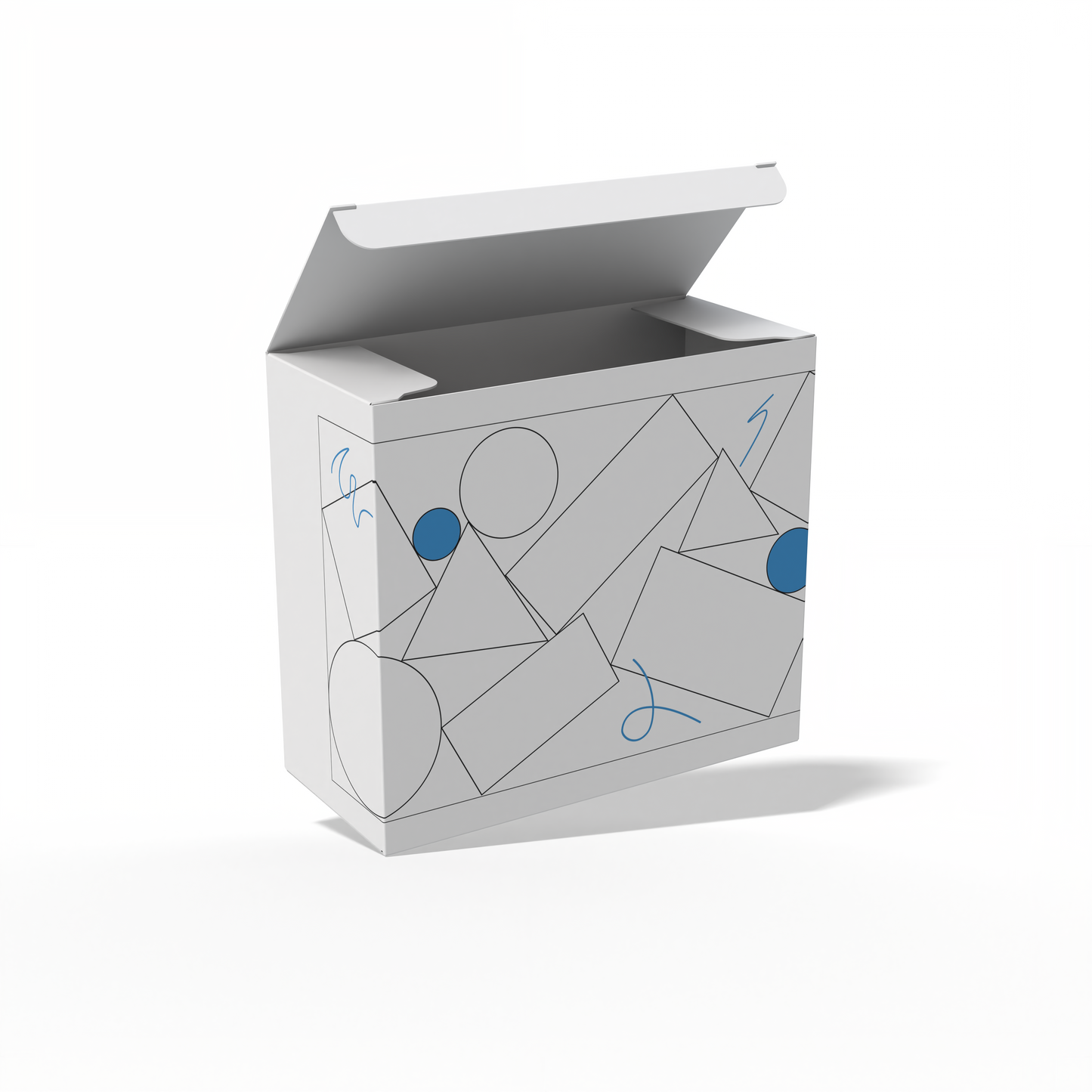Design Custom 4.5"x2"x4" Cross Tuck Boxes Online | PrintLab by WEC | Open Box
