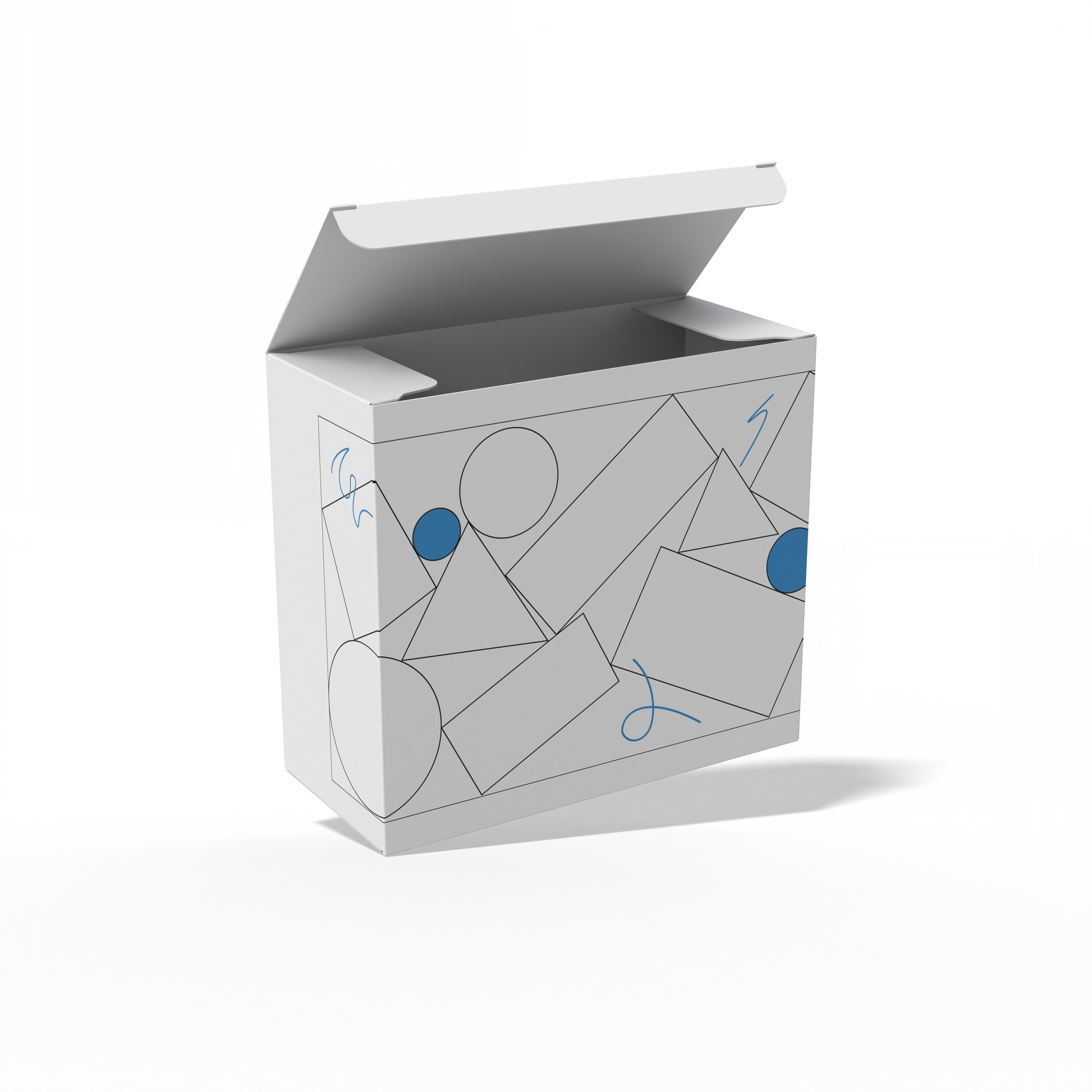 Design Custom 4.5"x2"x4" Cross Tuck Boxes Online | PrintLab by WEC | Open Box