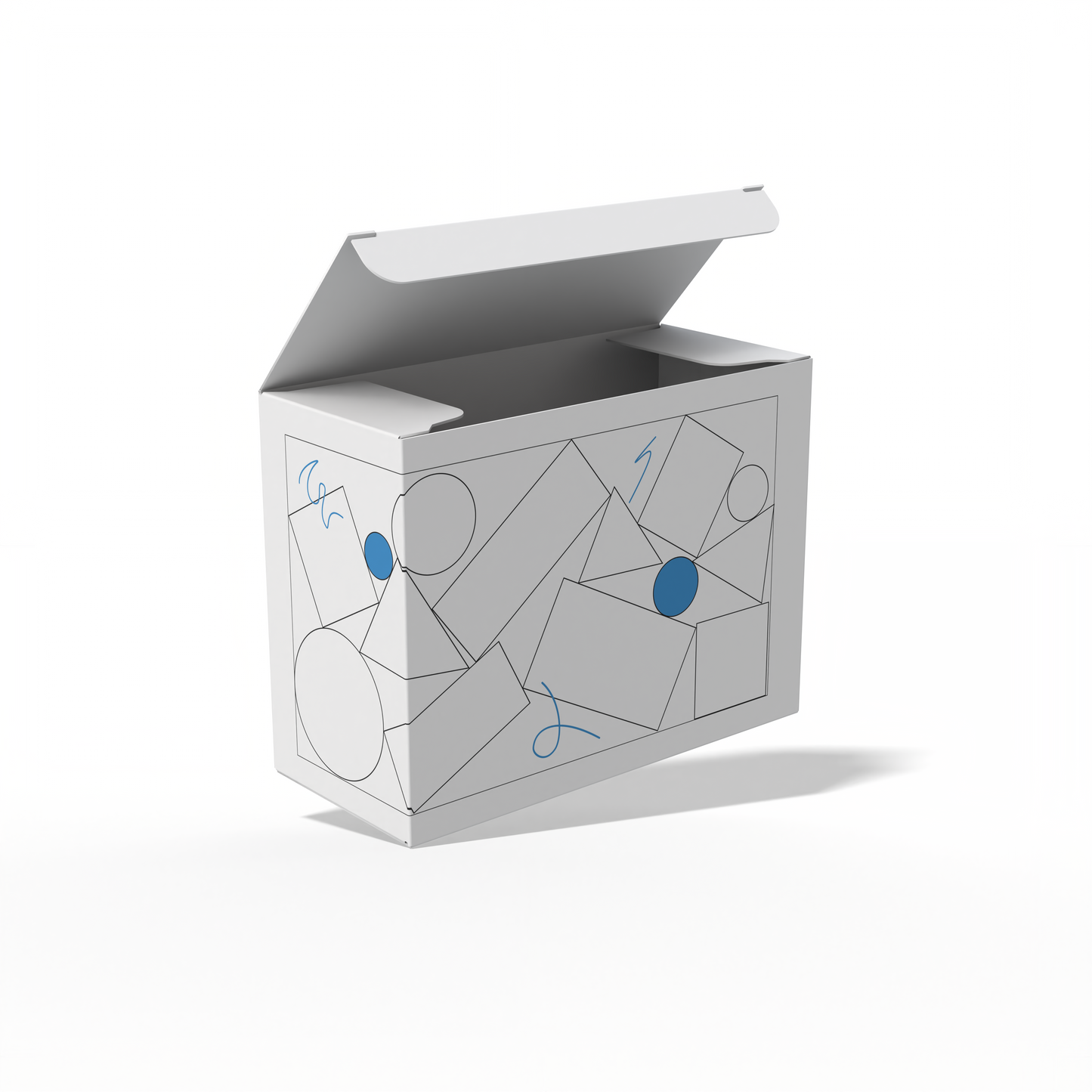 Design Custom 4"x1.75"x3" Cross Tuck Boxes Online | PrintLab by WEC | Open Box