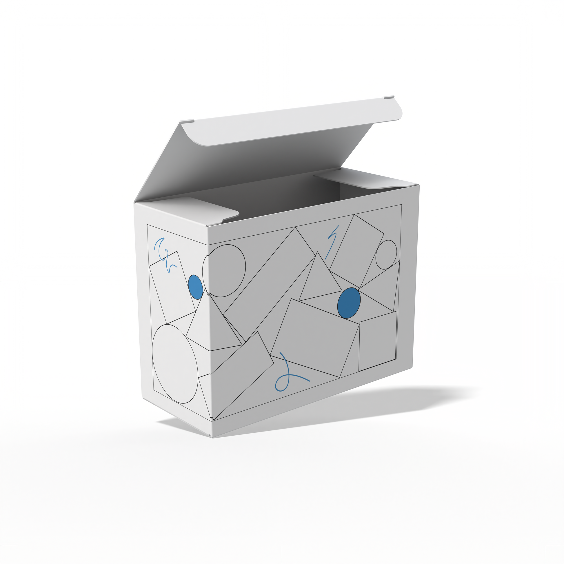 Design Custom 4"x1.75"x3" Cross Tuck Boxes Online | PrintLab by WEC | Open Box