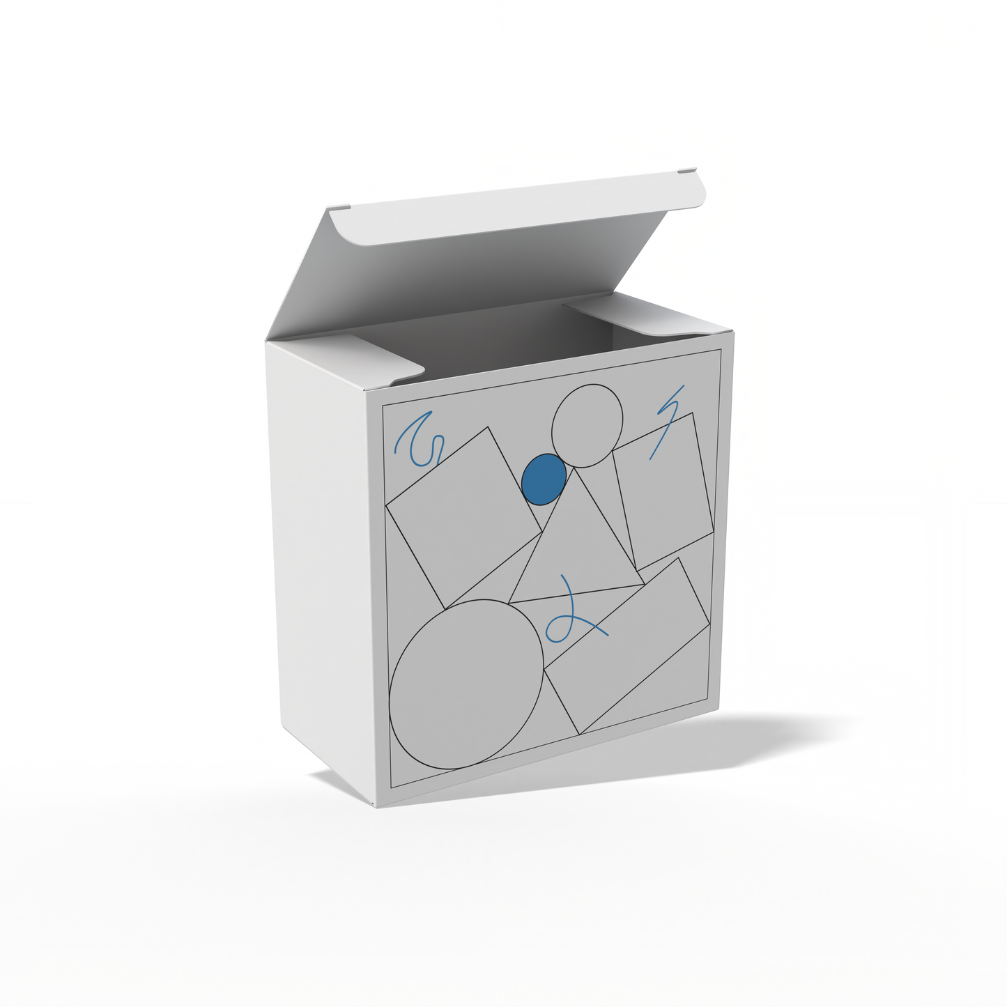 Design Custom 4"x2"x4" Cross Tuck Boxes Online | PrintLab by WEC | Open Box
