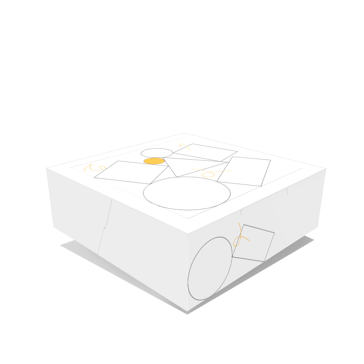 Design Custom 9"x9"x3" (18pt) Flip Top Boxes Online | PrintLab by WEC | Closed Box
