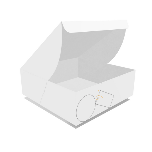 Design Custom 9"x9"x3" (18pt) Flip Top Boxes Online | PrintLab by WEC | Open Box